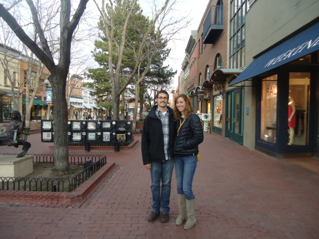 Megan and I at Pearl Street Mall.